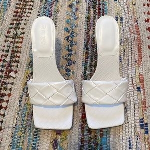 NWT White Heels